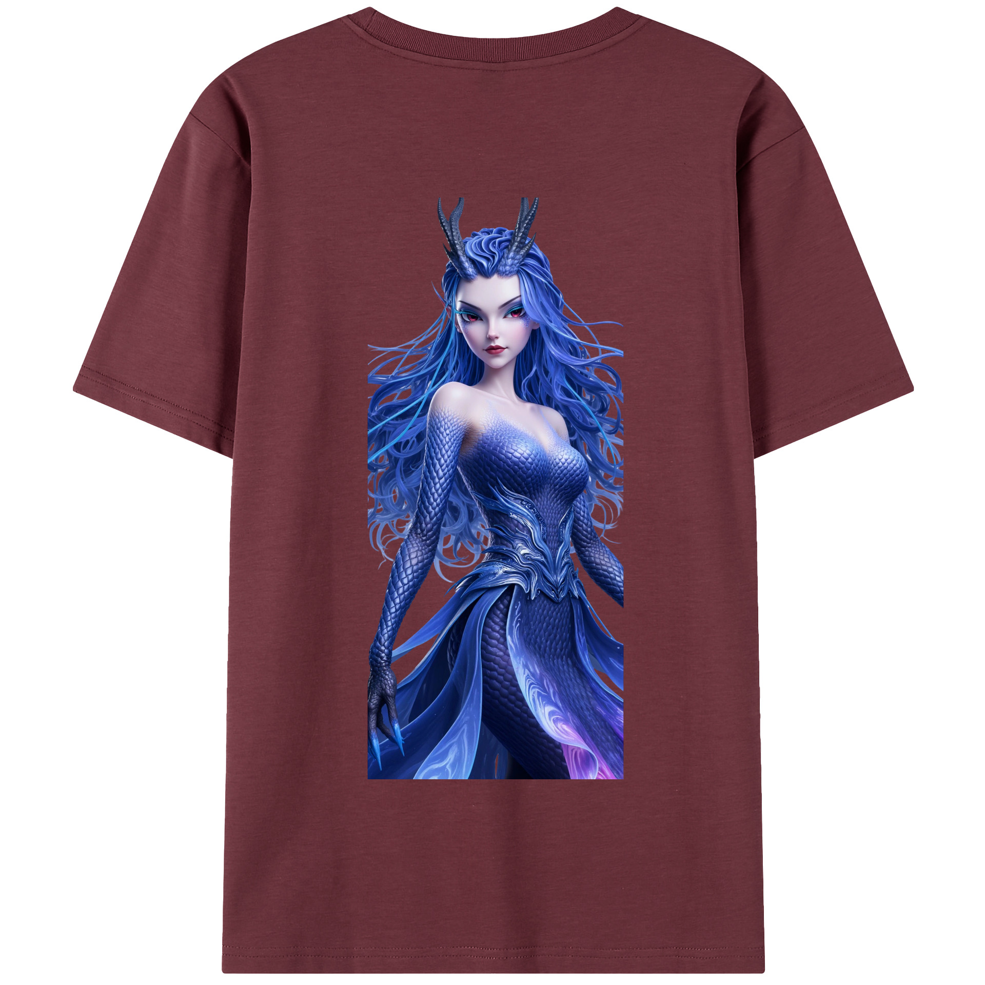 （画像用） Ne Zha 2 ナタ 魔童の大暴れ 綿100％半袖Tシャツ（背面プリント）